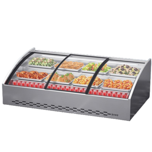 Vitrines réfrigérées commerciales avec vitre et acier inoxydable pour stands alimentaires et vendeurs mobiles - Portables, efficaces, éclairées par LED - Product Image 1