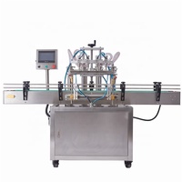 Machine de remplissage de liquide automatique à 4 têtes pour détergent à lessive, huile essentielle de soin des cheveux