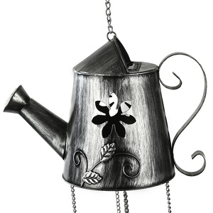 Solar Iron Watering Can Wind Chime Hanging Garden <b>Light</b> Outdoor Decor <b>LED</b> <b>Light</b> Sensor Powered - Product Image 4