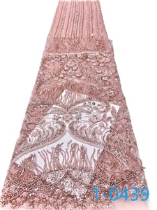 Fábrica <span class=keywords><strong>de</strong></span> tela <span class=keywords><strong>de</strong></span> encaje con cuentas <span class=keywords><strong>de</strong></span> nuevos diseños al por mayor China tela <span class=keywords><strong>de</strong></span> encaje nupcial con cuentas <span class=keywords><strong>de</strong></span> purpurina pegadas <span class=keywords><strong>de</strong></span> oro rosa para vestido <span class=keywords><strong>de</strong></span> novia - Product Image 2