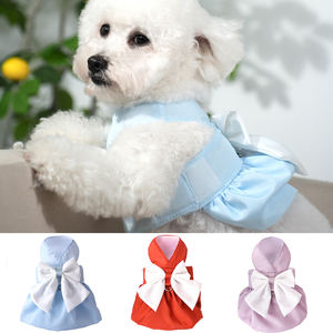 Baju hewan peliharaan mewah, baju hewan peliharaan renda gelembung kupu-kupu dengan bahan Neoprene Premium, <span class=keywords><strong>Harness</strong></span> anjing kecil mewah musim panas - Product Image 1