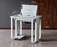 Bureau d'ordinateur commercial intelligent moderne en fer, durable et écologique, nouveau design, pour salle de classe - Vente chaude RSD
