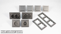 Enchufe de Pared ELENDAX, Negro, Blanco, Gris, Materiales de PC, 10A, 250V, IP20, Sin Conexión a Tierra, para Enchufe Europeo, Uso Doméstico