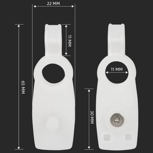 Clips de <span class=keywords><strong>fixation</strong></span> robustes en plastique blanc <span class=keywords><strong>pour</strong></span> toile d'ombrage, serre-cintres réutilisables <span class=keywords><strong>pour</strong></span> bâche et filet pare-soleil - Product Image 3
