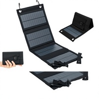 Chargeur solaire pliable 10W, mini panneau photovoltaïque portable pour le camping en plein air, alimentation du téléphone