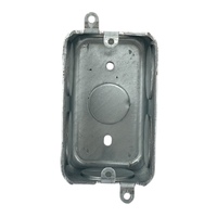 Boîtier de jonction métallique galvanisé sur mesure à une seule fente, sept découpes de 1 pouce, conception ignifuge, oreilles externes durables