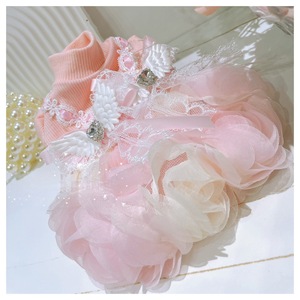 Vestido de tutú de encaje rosa para perros, ropa para perros pequeños, vestido de princesa Lolita para Maltese Yorkshire Terrier - Product Image 4