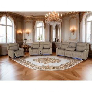 Adaptador de Enchufe para Sillón Reclinable, Portavasos, Mesa Abatible para Sofá, Sofá Reclinable Apto para Mascotas con Reposabrazos con Almacenamiento - Product Image 2
