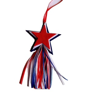 4Th July Decorations <b>Red</b> White Blue Patriotic Hanging Decor Usa Independence Day Party Cloth Star Tassel <b>Ornaments</b> - Product Image 2