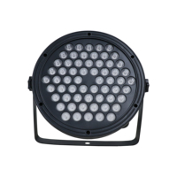 Projecteur LED plat haute puissance 60*3W RGBW en aluminium et plastique, contrôle DMX512, angle de faisceau 15-60°, éclairage de scène pour spectacles