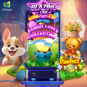 Chengde Brand Pet Dog Blazing Link Skill <b>Game</b> Board 6 in 1 Reel <b>Game</b> Board 43 Inch Coin-Operated <b>Machine</b> - Product Image 1