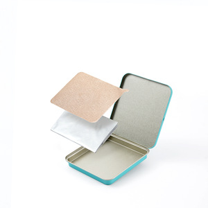 Boîte <span class=keywords><strong>en</strong></span> <span class=keywords><strong>fer</strong></span> Portable <span class=keywords><strong>fer</strong></span> blanc thé pressé gâteau emballage carré couvercle rabattable recyclable PP plastique pour le stockage des aliments <span class=keywords><strong>en</strong></span> contreplaqué - Product Image 3