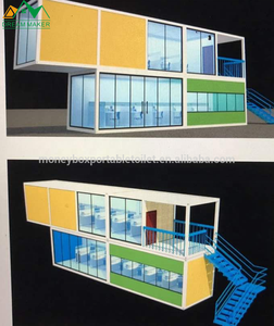 Casas móviles Dreammaker, 40 pies y 20 pies, contenedor de acero, gimnasio, Oficina dúplex, casa prefabricada grande de dos pisos a la <span class=keywords><strong>venta</strong></span> - Product Image 2
