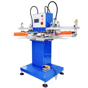 Automatische 3 Farben 8 Stationen T-Shirt Karussell Slik Siebdruck maschine