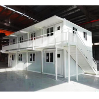 Maison mobile préfabriquée modulaire à faible coût de 20 pieds, conteneur démontable, avec panneau sandwich et acier, prête à être expédiée pour une utilisation hôtelière