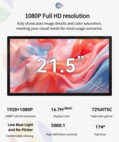 Moniteur Portable IPS 21.5 pouces FHD 1080P USB-C et Mini HDMI pour commutateur de téléphone portable PS5 Xbox