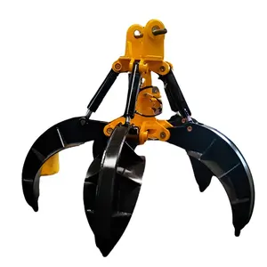 Factory Supplier Excavator Turkish Peel Grapple Steel Scrap Grab Steel Scrap Grabber Hydraulic Orange Peel Grapple