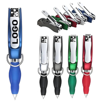 Cadeaux publicitaires personnalisés, porte-clés, stylo à bille multifonction, stylo à bille pliable avec clou