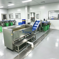 Ligne de production de chips de pommes de terre fraîchement coupées avec chauffage externe au gaz et filtration des impuretés pour la transformation des aliments surgelés