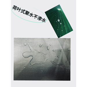 Pe Tarpaulin Double Silver Tarpaulin 6.0-7.0mm Thick Waterproof Outdoor Tent Mat Floor Cover Sunshade Tarp - Product Image 1