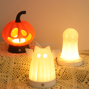 Lampes décoratives imprimées en 3D pour la fête de la Toussaint, <span class=keywords><strong>lampe</strong></span> de table rechargeable, veilleuse pour la fête des Saints, cadeau LED pour garçons - Product Image 3