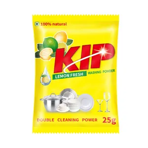 High 30g*150pcs/pack OEM Lemon Scented Antibacterial Laundry Powder Soap Cleaning Detergent Excellent Washing Performance