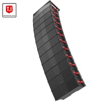 Sistema de Sonido Profesional TI Pro AUDIO Max 212 Line Array, Altavoz de Línea de Tres Vías con Doble Woofer de 12 Pulgadas para Conciertos, Altavoz de Línea Portátil
