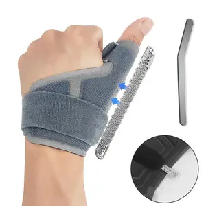Finger Splint Thumb Sleeve For Left Right Hand Neoprene Breathable Fixed Support With Wrist Strap Sport Finger Guard Brace