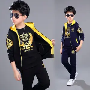 Children's clothing boys spring and autumn suits 2020 new big children's sports suits kids clothing vendors