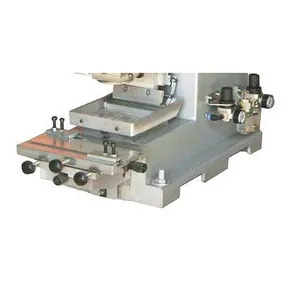 Mesin cetak bantalan meja kecil operasi sederhana dengan cangkir tinta tertutup