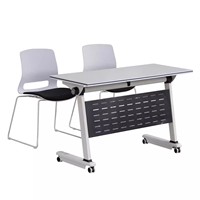 Table de conférence pliable multifonctionnelle, table de formation, table de réunion combinable pour salle de formation et de conférence