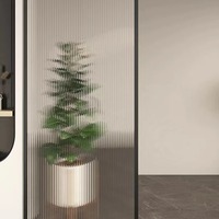 Cloison en verre à effet d'ondulation d'eau |   Verre artistique trempé translucide givré pour salon et hall d'entrée