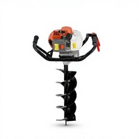 Tarière thermique industrielle 52cc pour le forage de trous de poteaux et de sols, avec mèche de 80-300mm, certifiée CE, OEM, pour la construction de clôtures