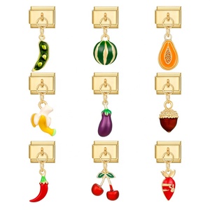 Pulseras de Moda Creativas Italianas Hechas a Mano con Accesorios Inspirados en Frutas y Verduras - Product Image 2