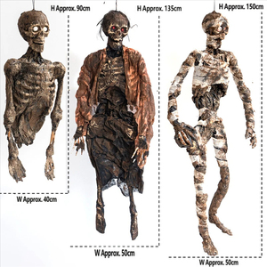 ของตกแต่งฮาโลวีน ชุดห้องเก็บศพแห้ง ของตกแต่งบ้านผีสิง ของตกแต่งสยองขวัญ โครงกระดูกเรืองแสง - Product Image 2