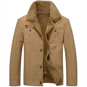 Custom Logo Winter Bomber Jacket Warm Fur Collar Casual Jackets Tactical Men Coat Parka Clothes Polar Para Hombre