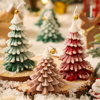 Bougie parfumée artisanale Relaxlines, écologique, aromathérapie, bougies votives et décorations pour la maison, bougies originales en cire de soja pour l'arbre de Noël