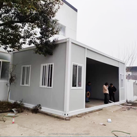 Edificio de oficinas de 2 pisos contenedor de dos pisos casa familiar cafeterías 20 pies 40 pies casa contenedor personalizada flexible