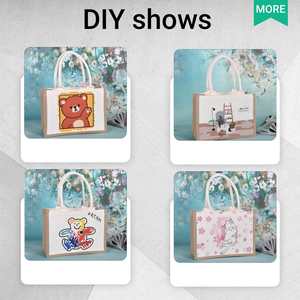 Vente en gros de fourre-tout en toile de jute de haute qualité écologique de couleur naturelle réutilisable à vendre cadeau avec sac à provisions personnalisé - Product Image 3