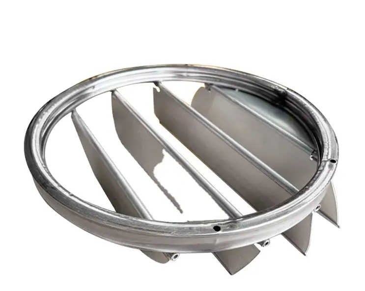 Aluminum alloy circular from the vertical louver fan louver square rain-proof blade
