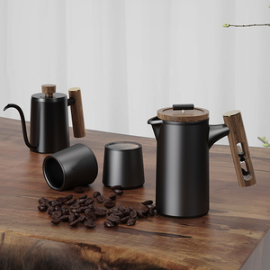 Caffettiera French Press con Timer a Clessidra Unico OEM/ODM, Ecologica, in Ceramica per Alimenti - Product Image 6