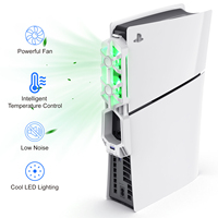 Neuankömmling RGB Console Lüfter für Playstation 5 Zubehör für Ps5 Slim Console Spiel zubehör