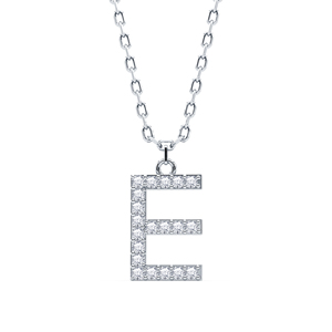 Colgante Minimalista con Inicial Personalizada, con Diamante Cultivado en Laboratorio VVS VS EF y Plata de Ley 925 con Acabado en Oro, de Lujo - Product Image 4