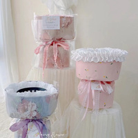 100% Polyester 5cm Satin décoratif plissé ruban Rosette ondulé dentelle fleur ruban pour bricolage gâteau boîte Lotus feuille conception