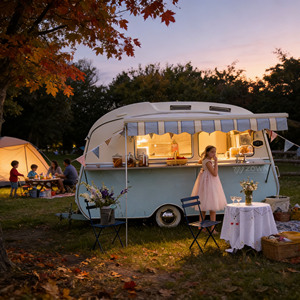 Chariot alimentaire polyvalent et mobile pour la vente de nourriture en intérieur et en extérieur - Product Image 1