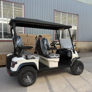 รถกอล์ฟล่าสัตว์รุ่นใหม่ล่าสุดปี 2025 แบตเตอรี่ลิเธียม 24V  2/4/6 ที่นั่ง  สำหรับขับขี่ออฟโรดและบนถนนได้  รถกอล์ฟไฟฟ้ามอเตอร์ 5KW รับน้ำหนักได้ 300 กก. - Product Image 3