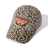 Gorra de béisbol personalizada de alta calidad con logotipo de imagen Vintage, gorra de algodón de 6 paneles, gorra de papá de leopardo con logotipo bordado informal a la moda Unisex