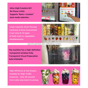 Máquina Expendedora de Smoothies de Frutas Saludables, Totalmente Automática, Comercial, con Integración SDK POS, Gráficos Personalizados, Pantalla Táctil Metálica - Product Image 3