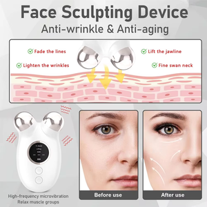 Appareil de beauté facial à microcourant professionnel pour lutter contre le vieillissement, raffermir la peau et prendre soin du visage à domicile ou en salon - Product Image 6