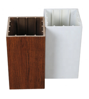 Tubos de madera Wpc, columna de soporte para decoración de techo de oficina